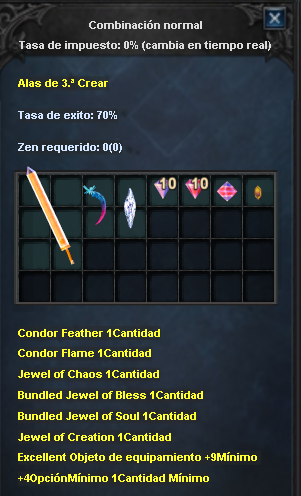 Combinación Alas S3